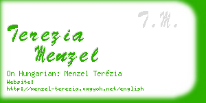 terezia menzel business card